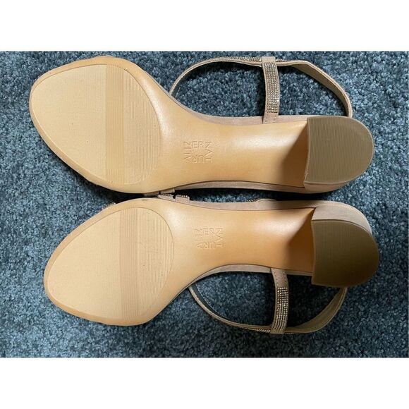 NWOT Naturalizer Women’s 11N Vanessa Open Toe Dress Sandals Heeled Blush Pink - Picture 6 of 7